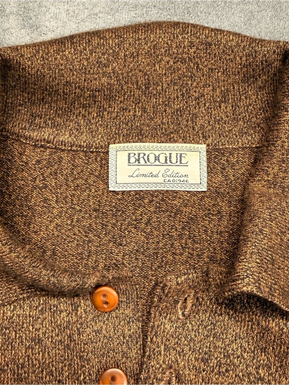 🤎 Brogue Limited Edition Wool Blend Sweater – Made in Spain